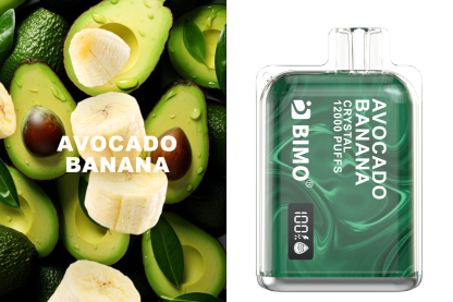 BIMO Crystal 12000 Avocado Banana Disposable (1pcs)