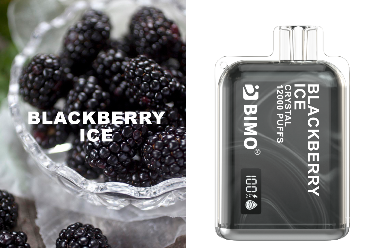 BIMO Crystal 12000 Blackberry Ice Disposable (1pcs)