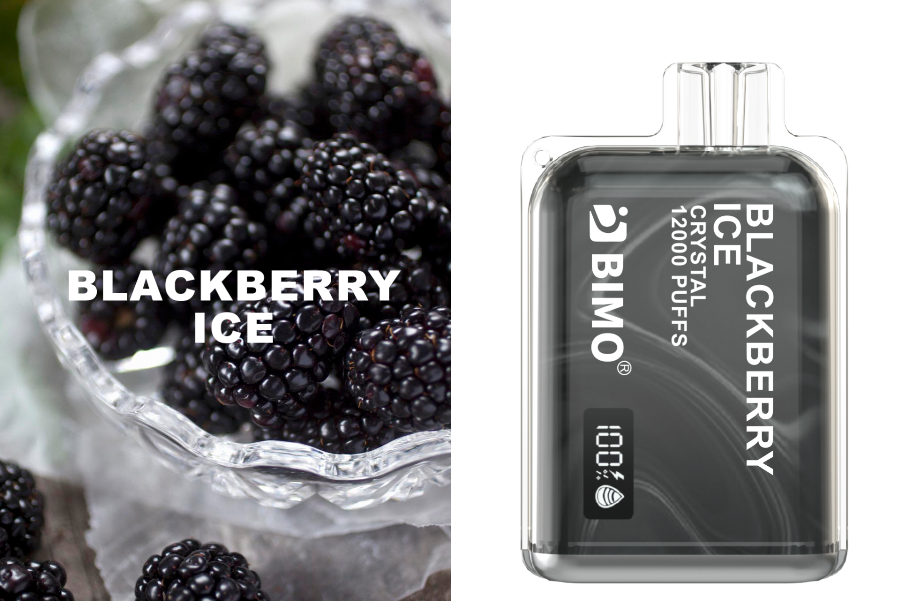 BIMO Crystal 12000 Blackberry Ice Disposable (1pcs)