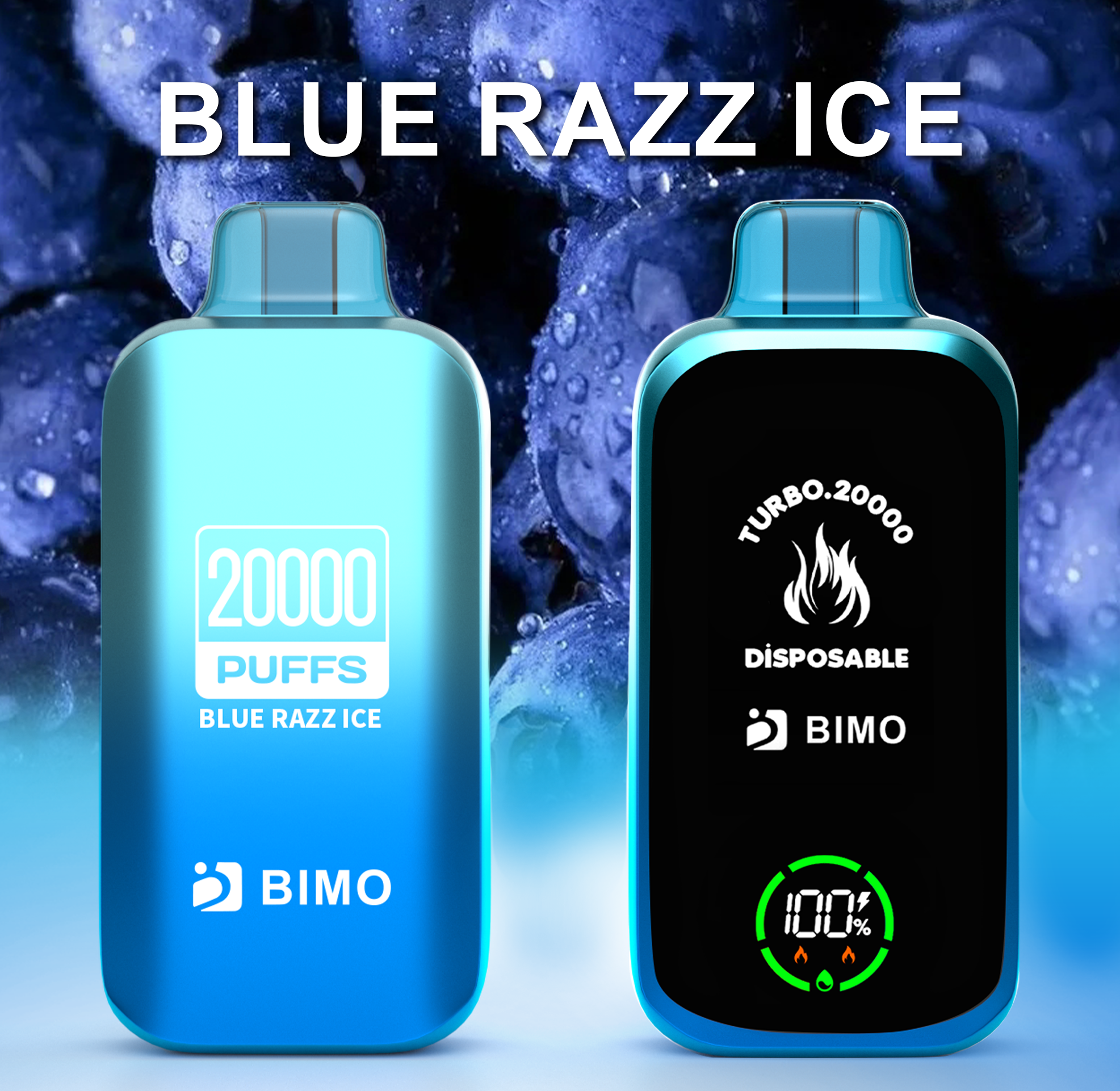 BIMO TURBO 20000 Blue Razz Ice Disposable (1pcs)