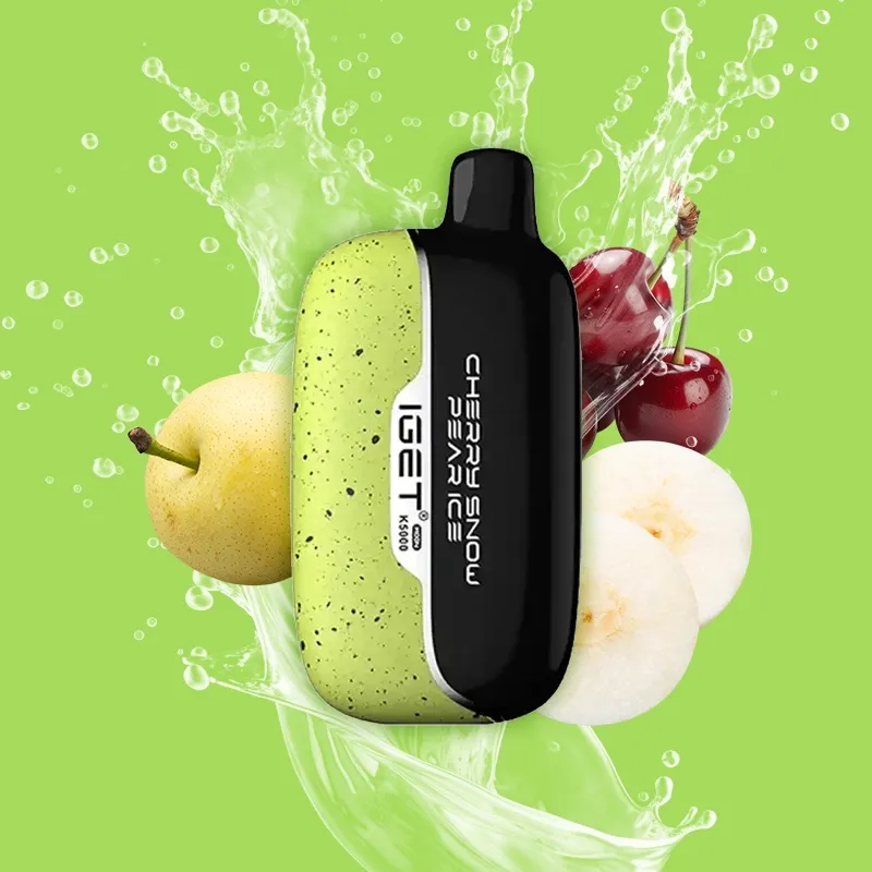 IGET MOON 5000 Cherry Snow Pear Ice Disposable (1pcs)