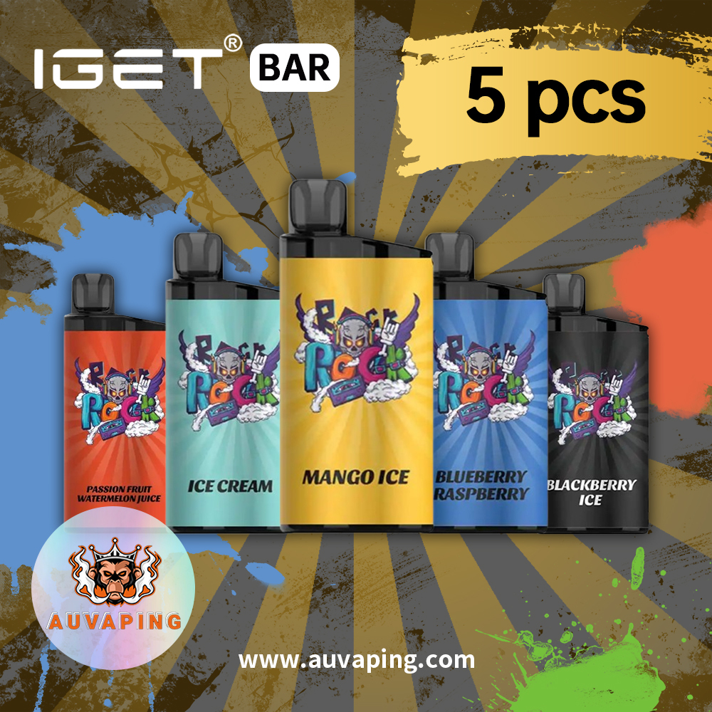 IGET BAR Packages 5pcs (Mix Flavors)