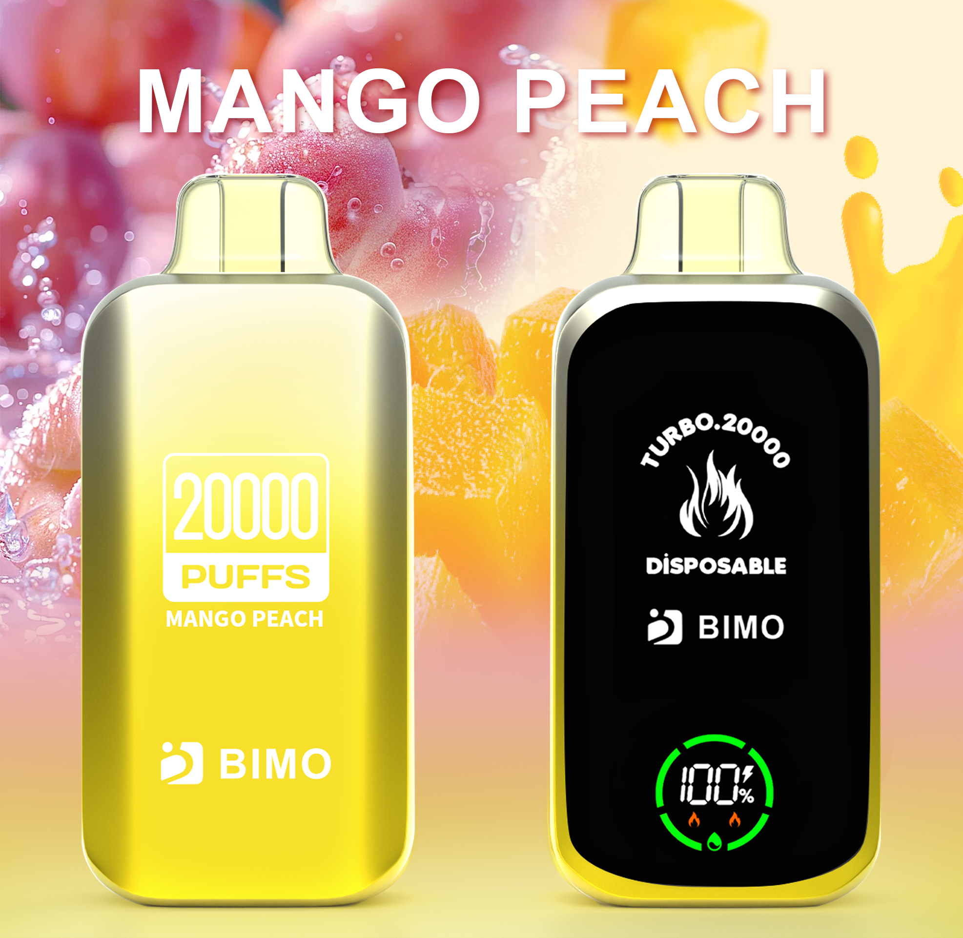 BIMO TURBO 20000 Mango Peach Disposable (1pcs)