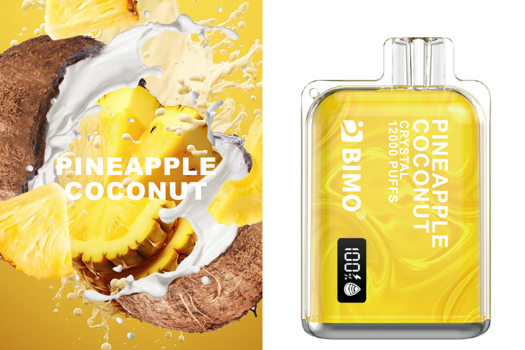 BIMO Crystal 12000 Pineapple Coconut Disposable (1pcs)