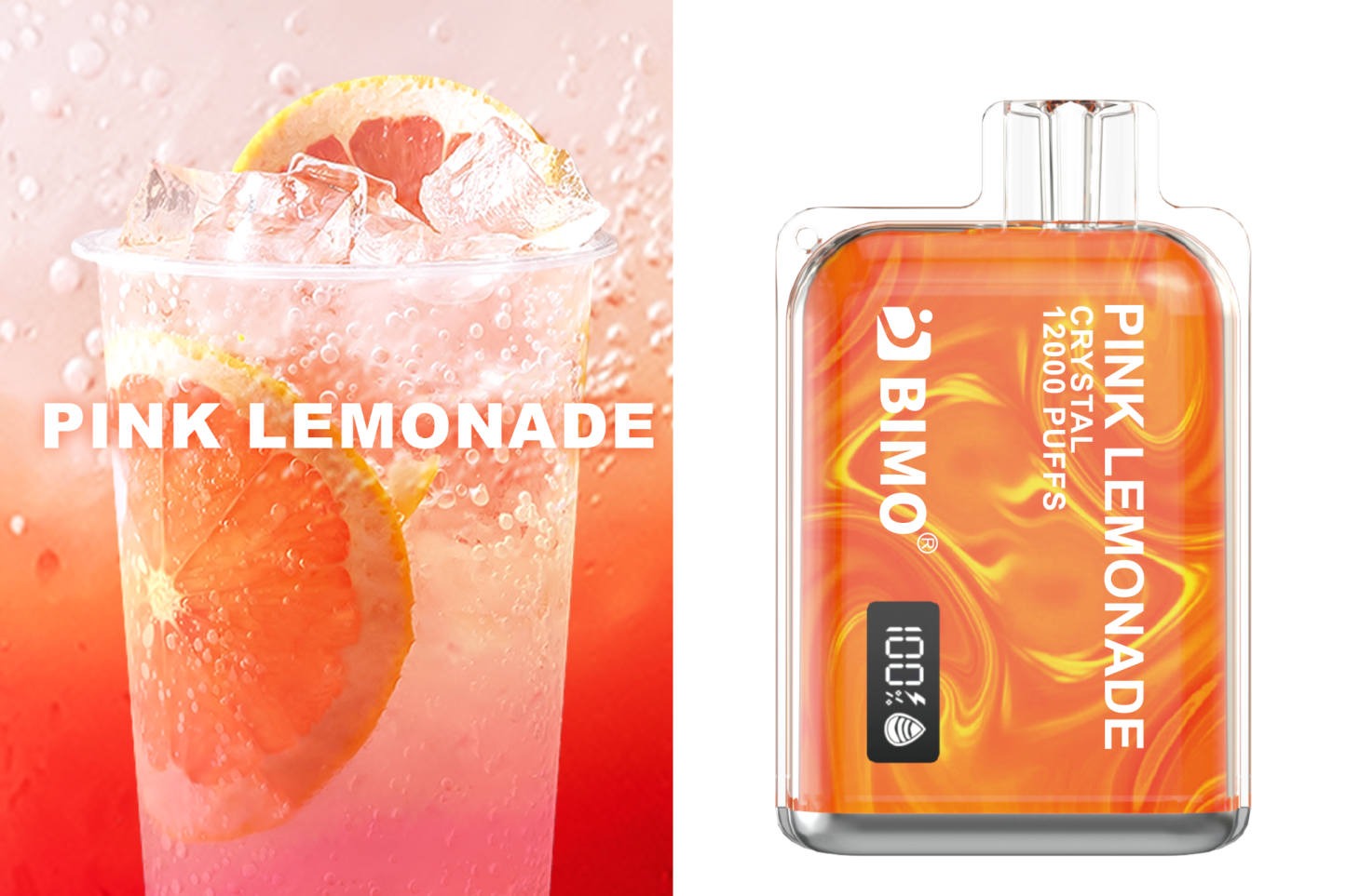 BIMO Crystal 12000 Pink Lemonade Disposable (1pcs)