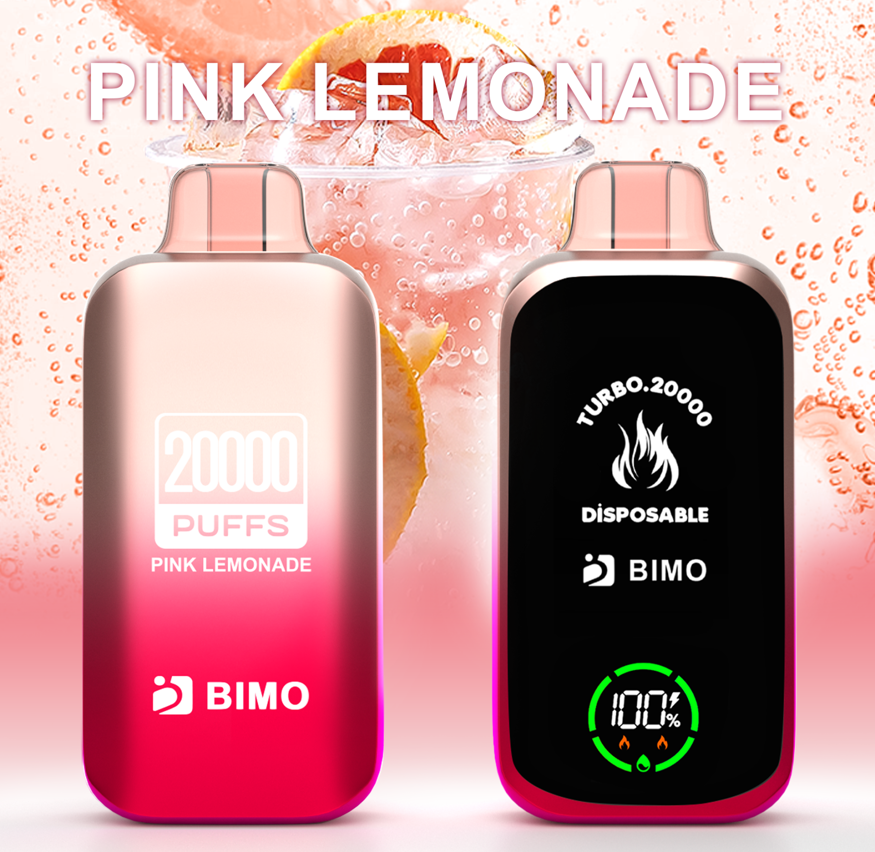 BIMO TURBO 20000 Pink Lemonade Disposable (1pcs)