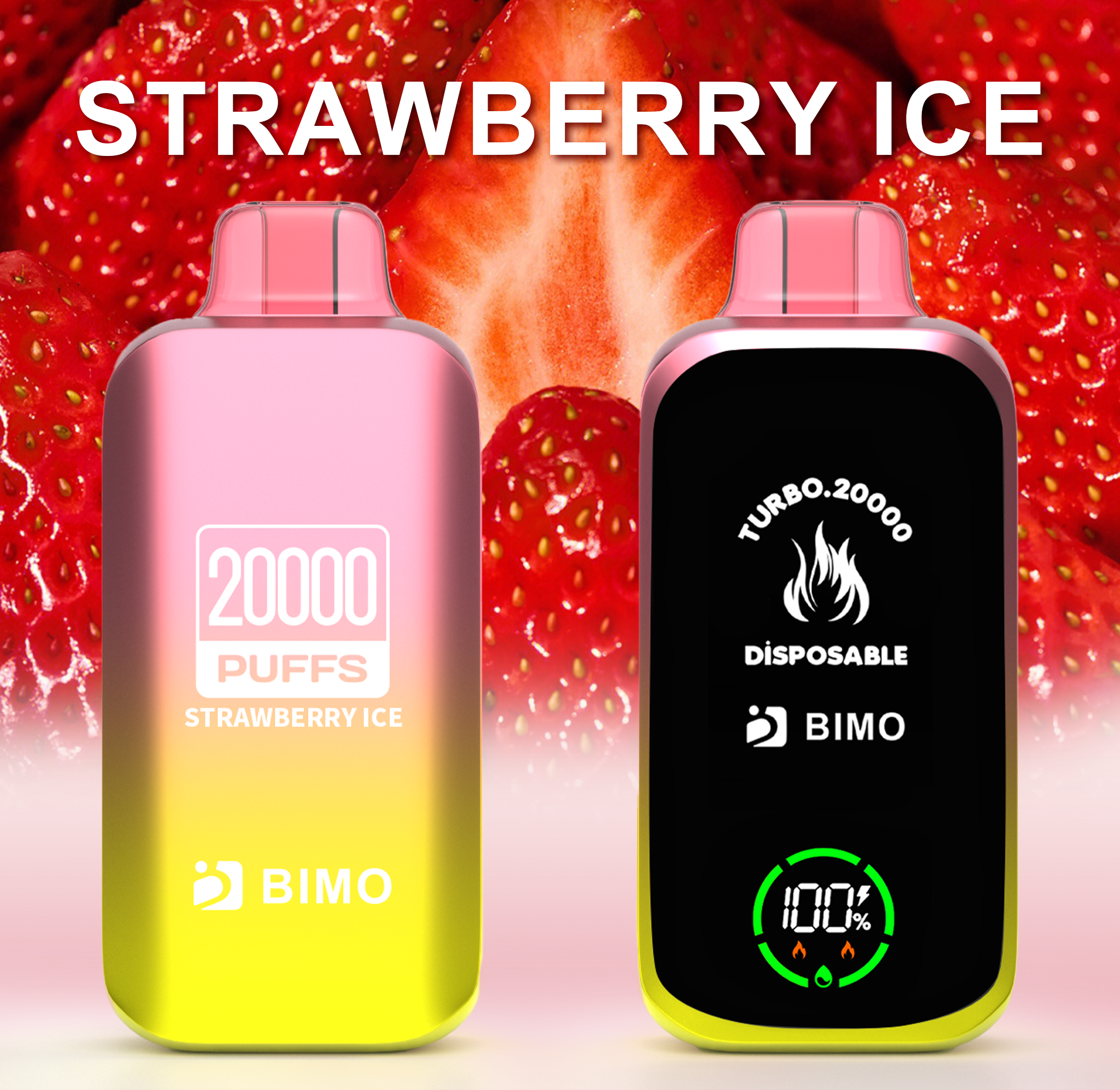 BIMO TURBO 20000 Strawberry Ice Disposable (1pcs)