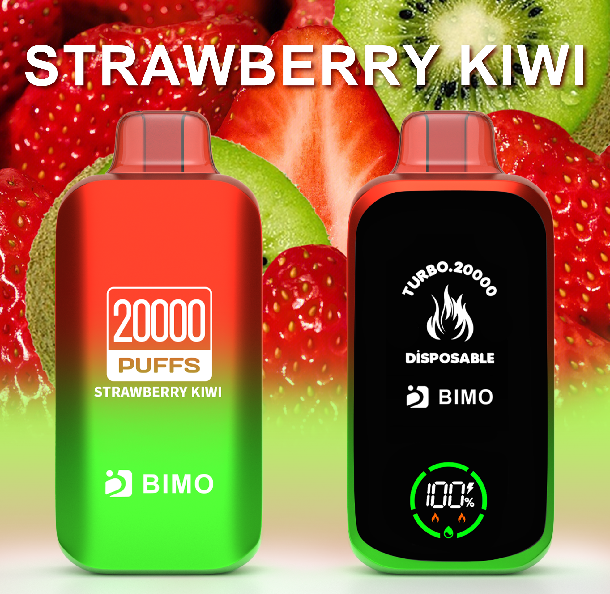 BIMO TURBO 20000 Strawberry Kiwi Disposable (1pcs)