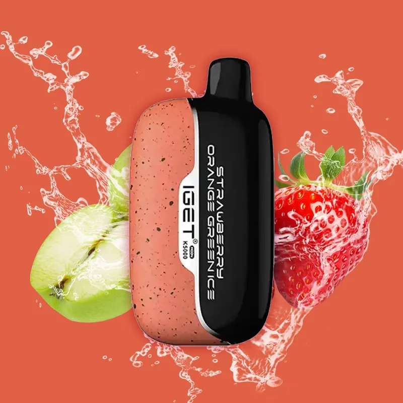 IGET MOON 5000 Strawberry Orange Green Ice Disposable (1pcs)