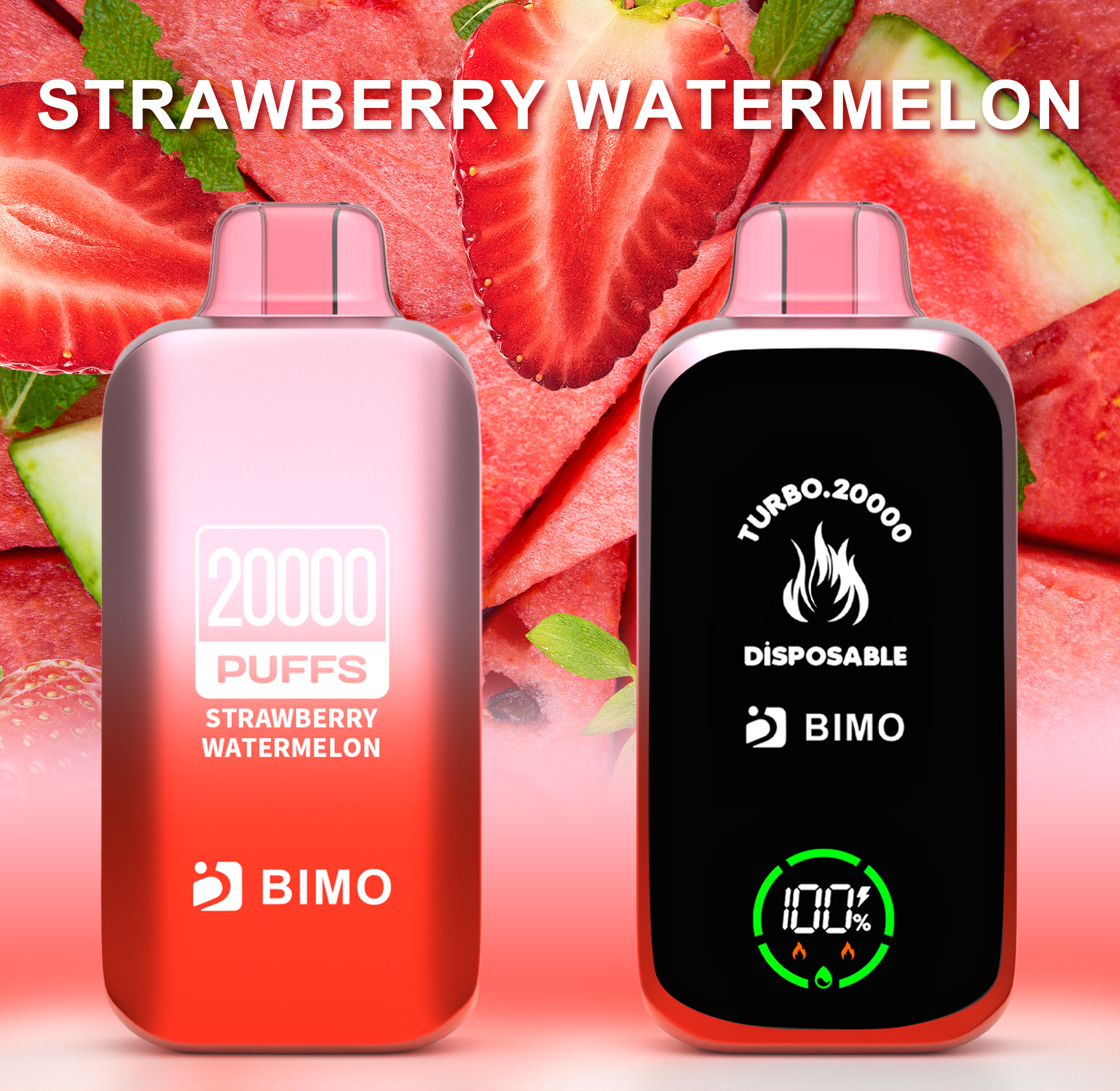 BIMO TURBO 20000 Strawberry Watermelon Disposable (1pcs)