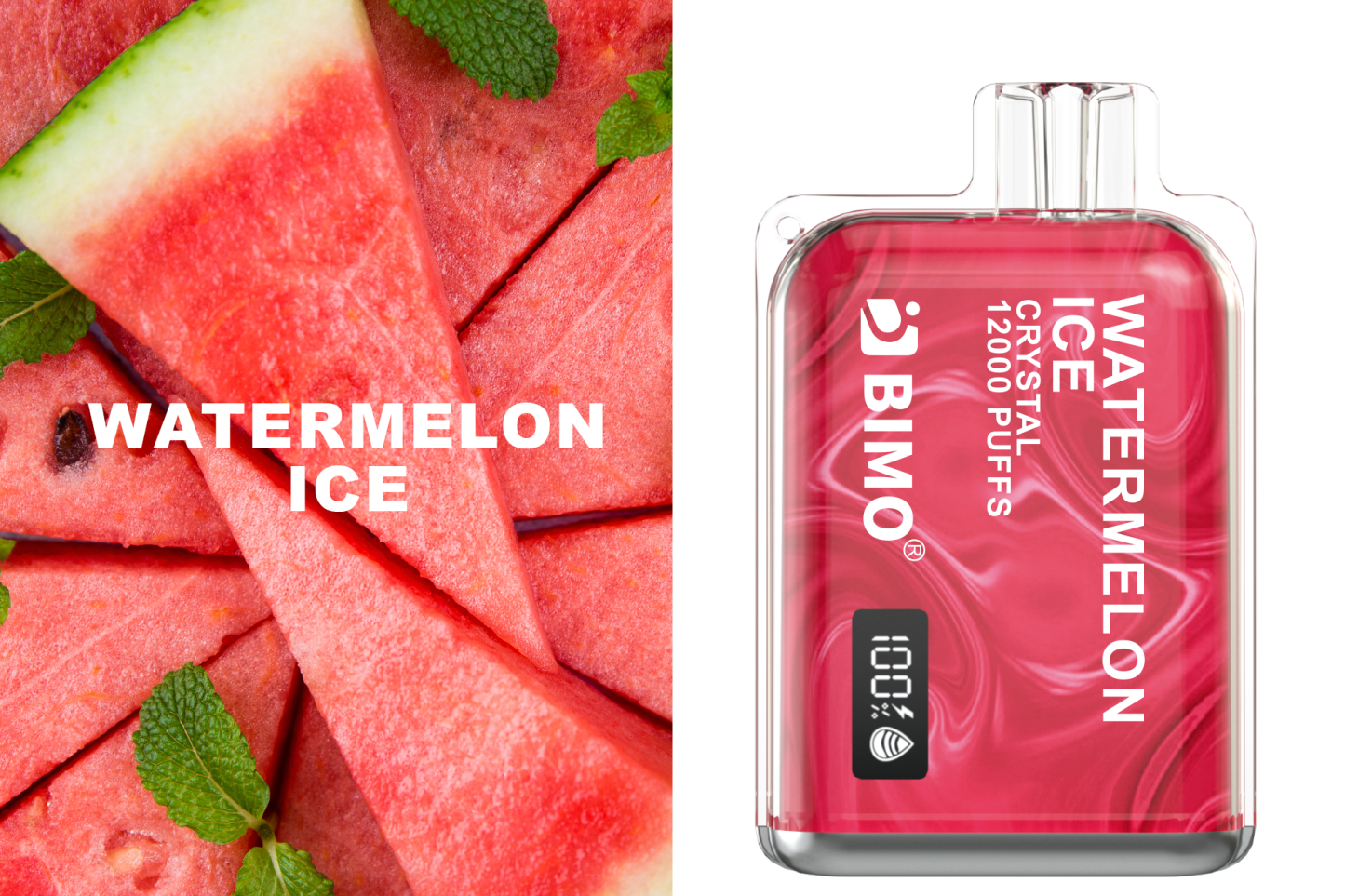 BIMO Crystal 12000 Watermelon Ice Disposable (1pcs)