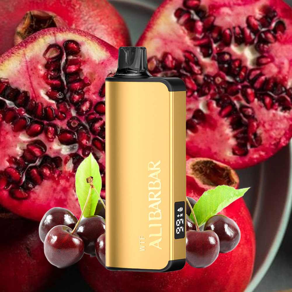 ALIBARBAR INGOT 9000 Black Pomegranate Cherry Disposable (1pcs)