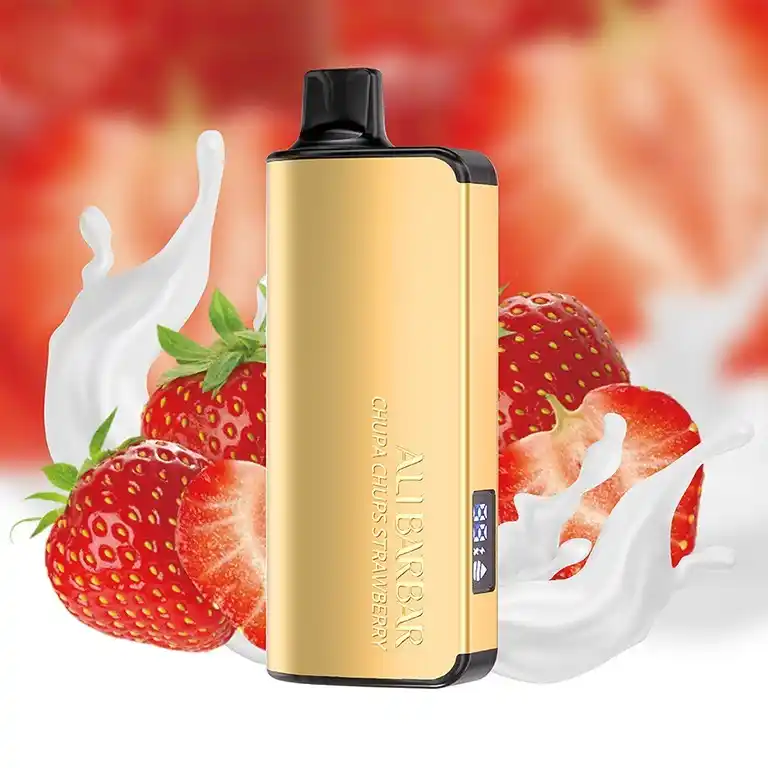 ALIBARBAR INGOT 9000 Chupa Chups Strawberry Disposable (1pcs)