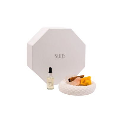 Longevity Serpent Scented Crystal Diffuser (White)