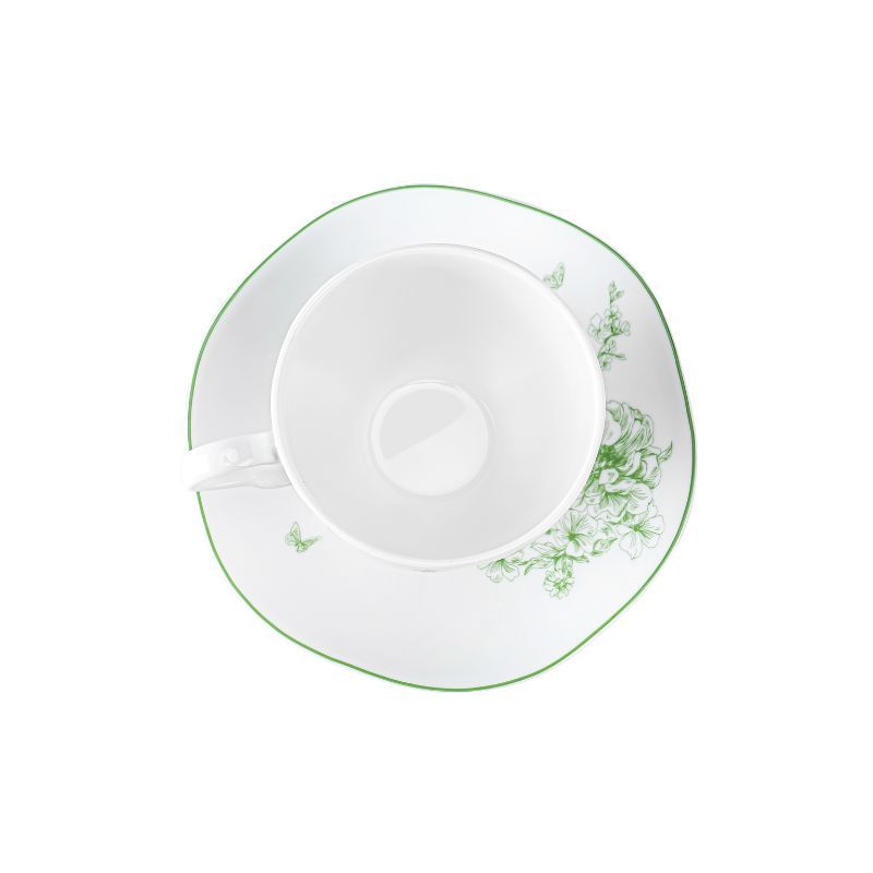 PLAIN PEONY cup and saucer