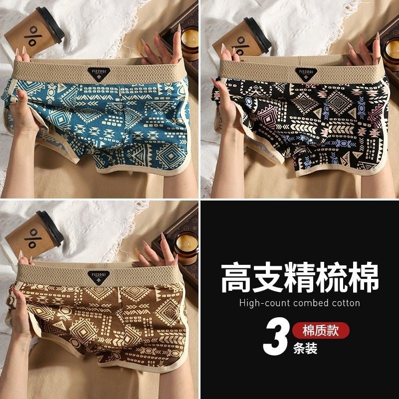 TribalWeave Premium Cotton Comfort Briefs (Pack of 3)