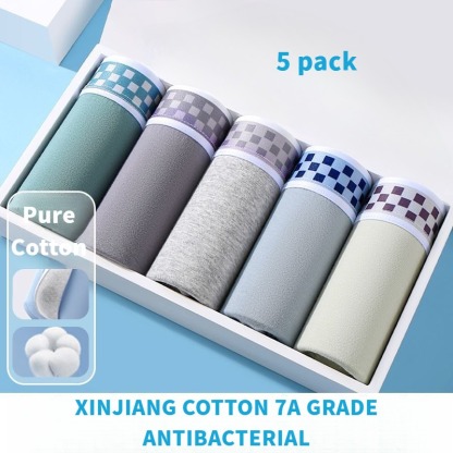 PureCotton Antibac Premium Comfort Boxer Briefs (Pack of 5)