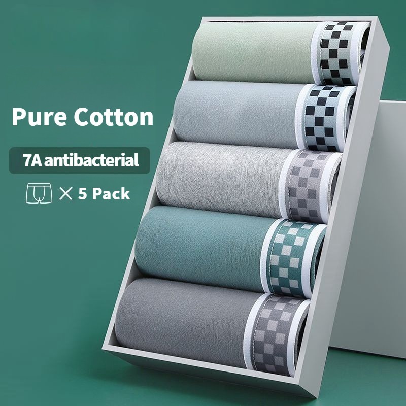 PureCotton Antibac Premium Comfort Boxer Briefs (Pack of 5)