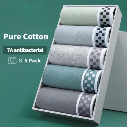PureCotton Antibac Premium Comfort Boxer Briefs (Pack of 5)