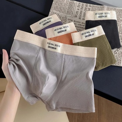 5 Pcs Man Underwear Cotton Boxers man