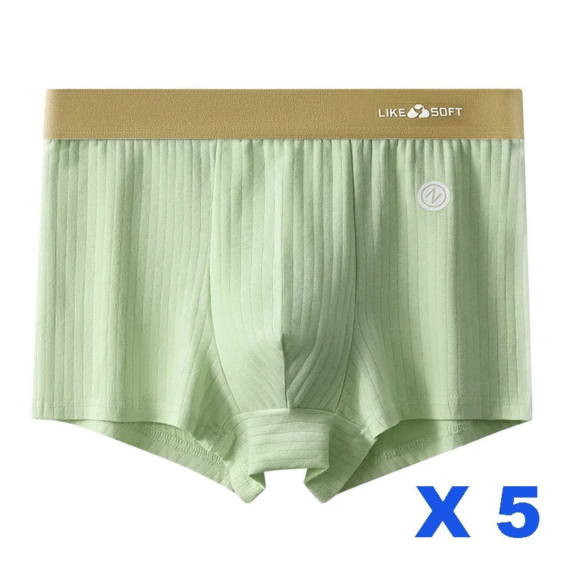 5 Pcs Men's Striped Boxer Shorts