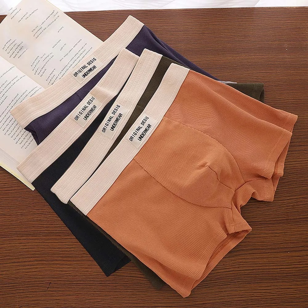 5 Pcs Man Underwear Cotton Boxers man