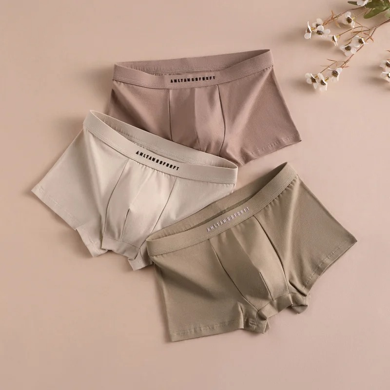 3PCS Sports Boxer Man Breathable