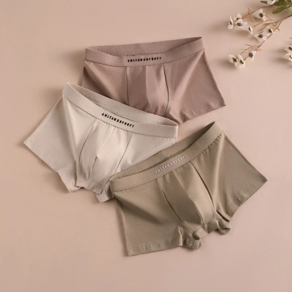 3PCS Sports Boxer Man Breathable