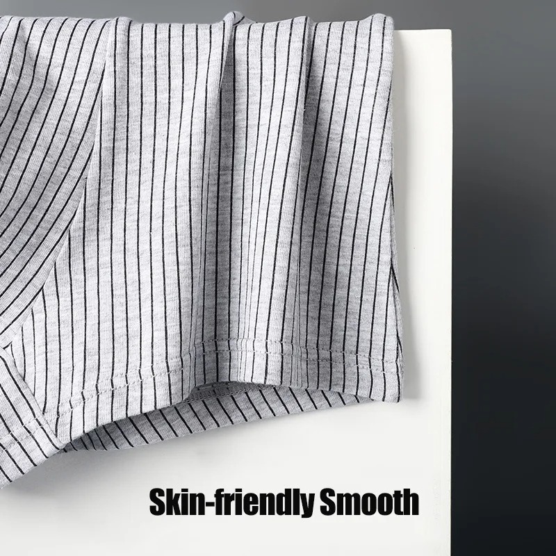 3/4Pcs Striped Boxershorts Men Underwear 