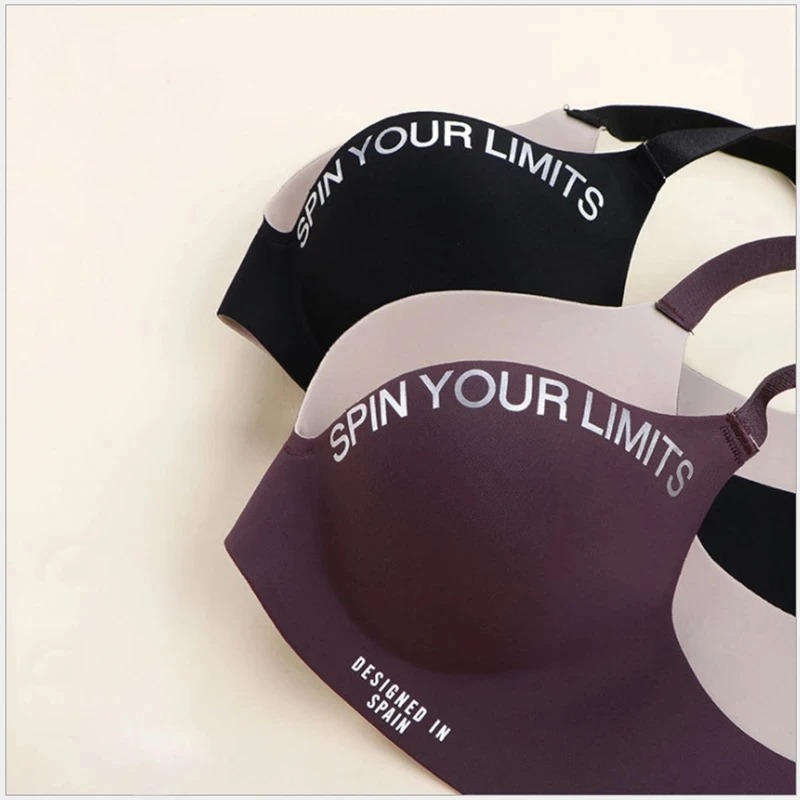 Simplicity Letters Printed Bra Sexy 