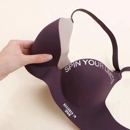 Simplicity Letters Printed Bra Sexy 