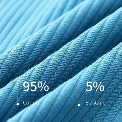 9PCS Men Boxer Shorts Low-rise Solid Color Ribbed