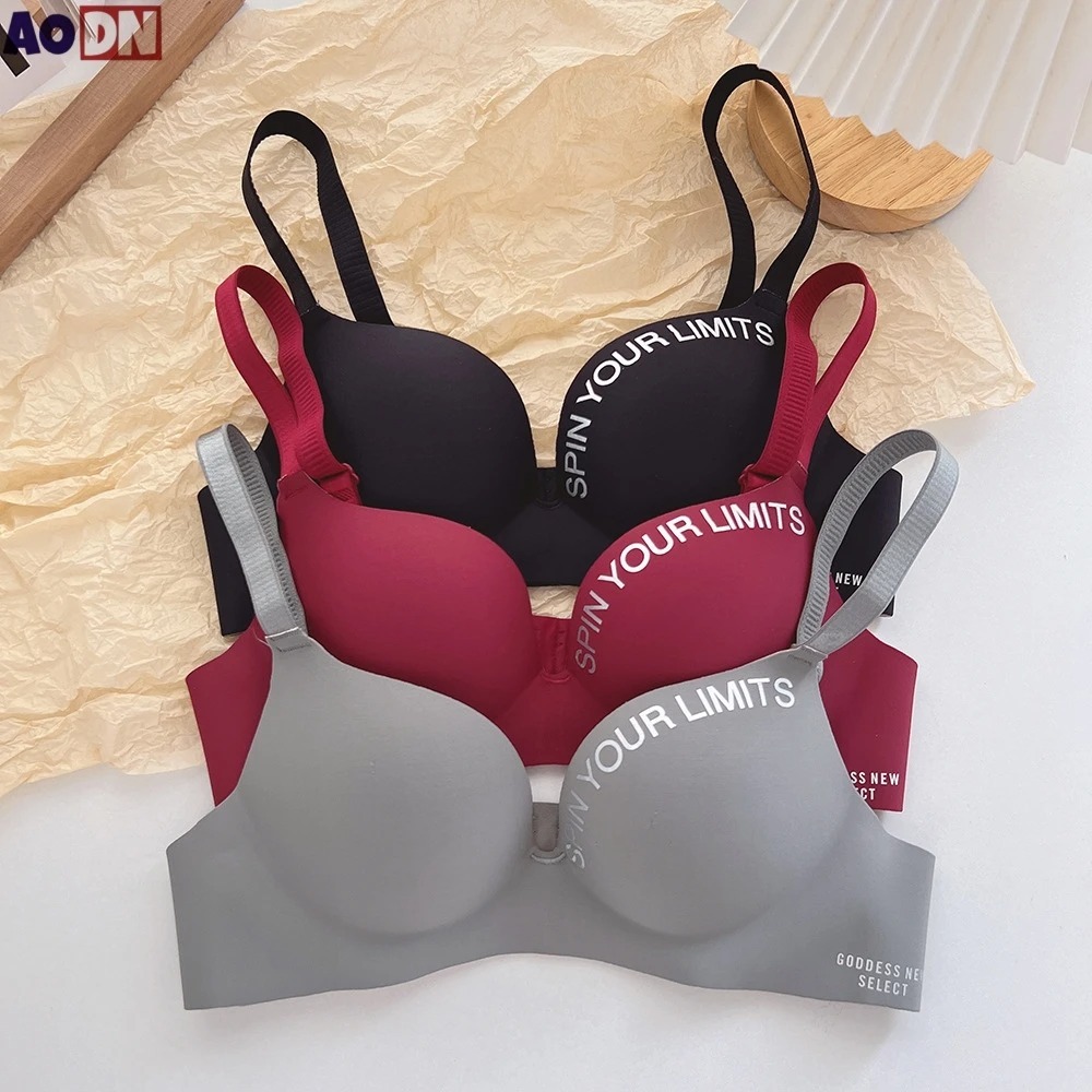 Simplicity Letters Printed Bra Sexy 