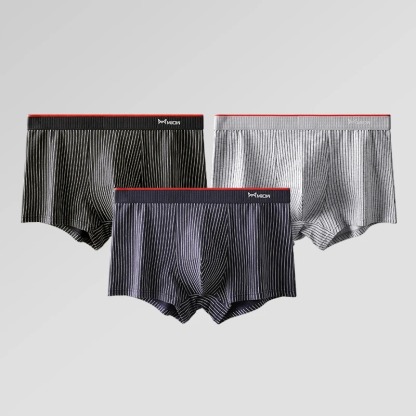 3/4Pcs Striped Boxershorts Men Underwear 