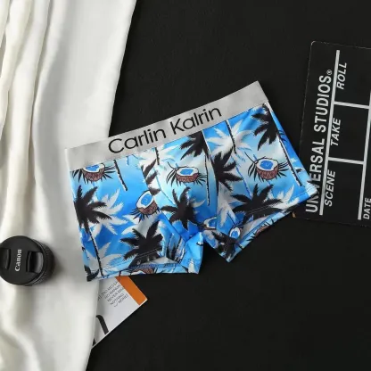 Men's boxer underwear ice silks Soft brathable comfortable