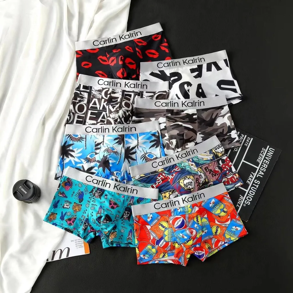 Men's boxer underwear ice silks Soft brathable comfortable