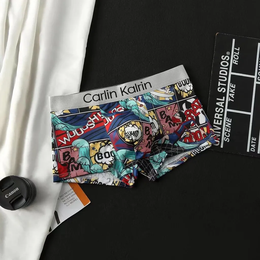 Men's boxer underwear ice silks Soft brathable comfortable