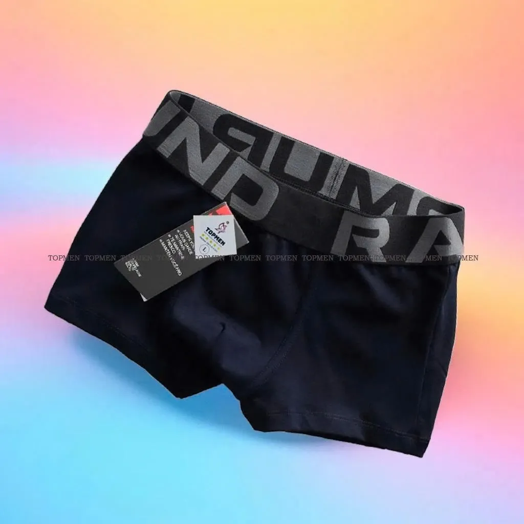 Men's underwear with high quality woven waistband
