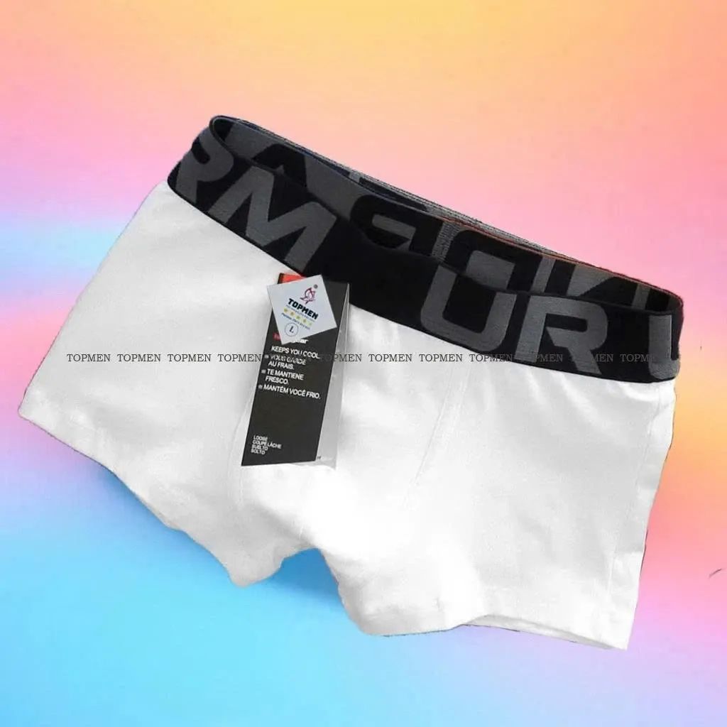 Men's underwear with high quality woven waistband