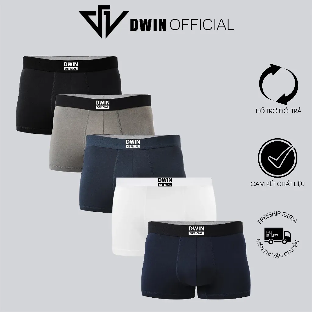 Combo of 5 men's underwear with embossed DWIN