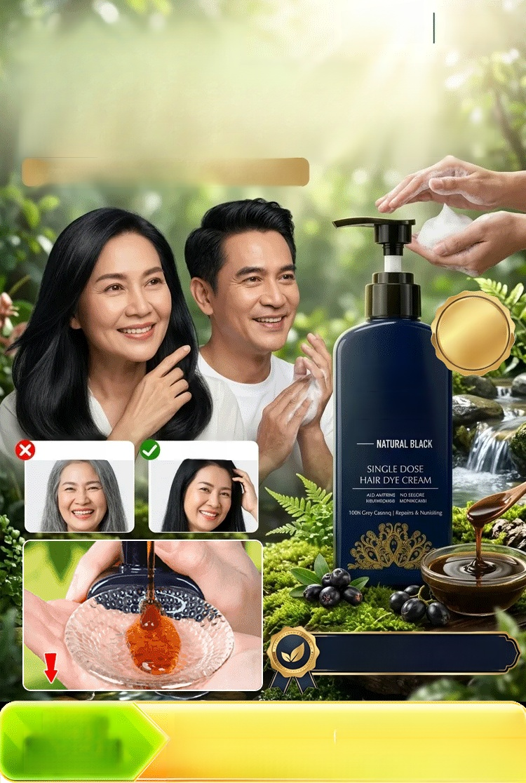 [ไม่ระคายเคืองผิว] ยาย้อมผมสมุนไพร ติดทนนาน สีไม่ตก🛍️ ฟื้นฟูผิวของคุณทันที! 