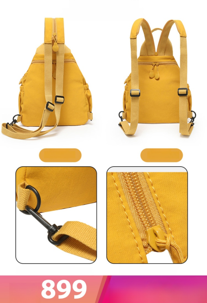 กระเป๋าคาดอกความจุใหญ่สไตล์เกาหลี 🌧️ วัสดุไนลอนนุ่มคุณภาพสูง กันน้ำและทนทานต่อการขีดข่วน 📏 พื้นที่จัดเก็บอเนกประสงค์ เก็บของได้ง่าย