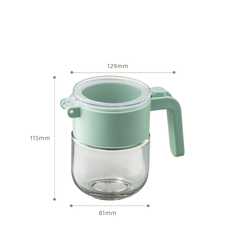 ขวดเกลือแก้วกันชื้นปิดผนึกสำหรับเครื่องปรุงในครัว