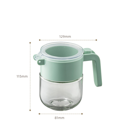 ขวดเกลือแก้วกันชื้นปิดผนึกสำหรับเครื่องปรุงในครัว