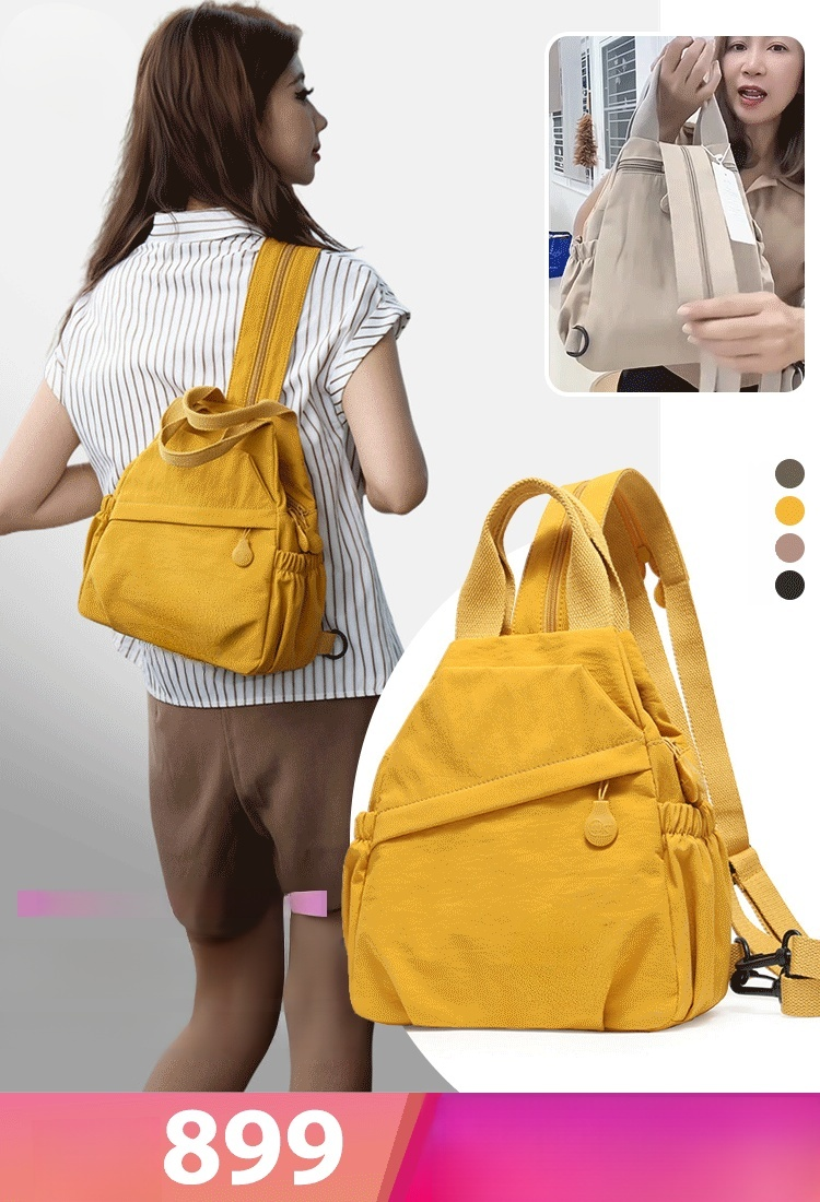 กระเป๋าคาดอกความจุใหญ่สไตล์เกาหลี 🌧️ วัสดุไนลอนนุ่มคุณภาพสูง กันน้ำและทนทานต่อการขีดข่วน 📏 พื้นที่จัดเก็บอเนกประสงค์ เก็บของได้ง่าย