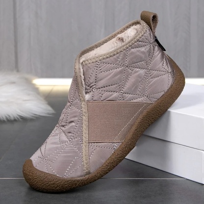 รองเท้าบูทสั้นนุ่มมากสไตล์วินเทจ