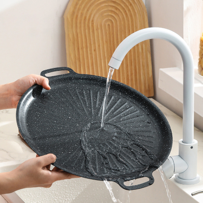 ถาดอบเคลือบหินอ่อนสไตล์ญี่ปุ่น