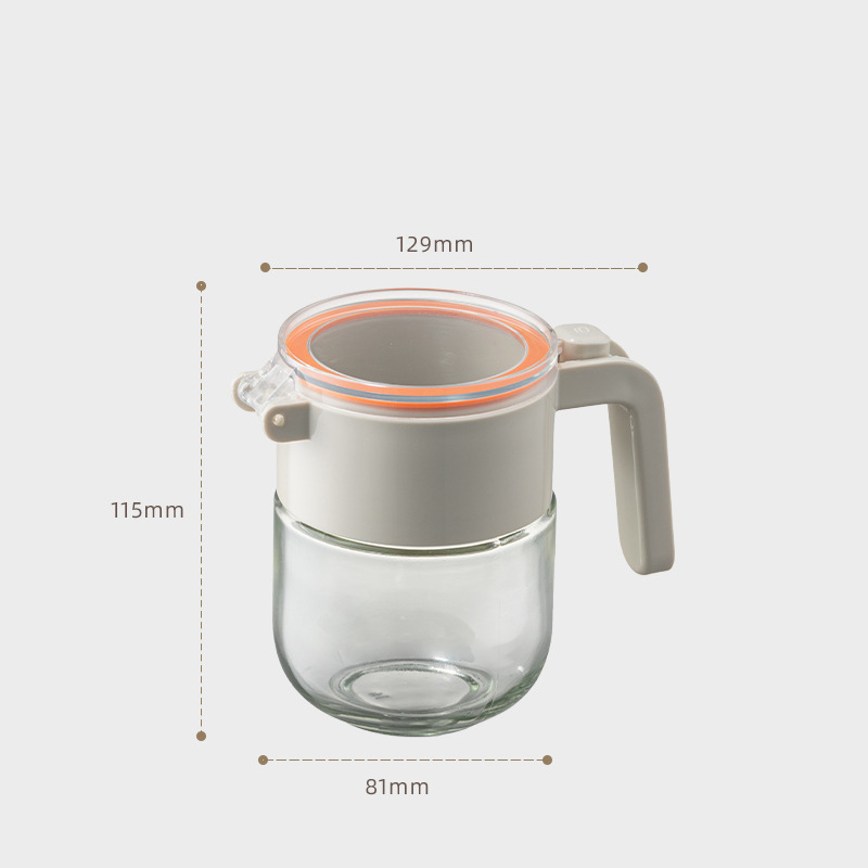 ขวดเกลือแก้วกันชื้นปิดผนึกสำหรับเครื่องปรุงในครัว