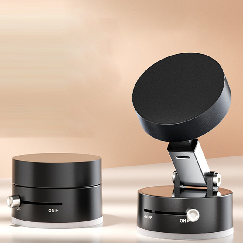 ที่ยึดโทรศัพท์ด้วยแม่เหล็กสุญญากาศ เมื่อคุณติดมันกับพื้นผิวเรียบๆ จะติดแน่นมาก ดึงยังไงก็ไม่หลุด