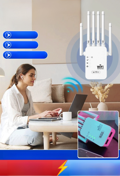 บอกลาเน็ตช้าในห้องนอน! รีพีทเตอร์ 6 เสา สัญญาณแรงทะลุกำแพง ดูหนัง 4K ไม่สะดุด 🎬🔥 เน็ตแรงเต็มสปีดทุกมุมบ้าน!